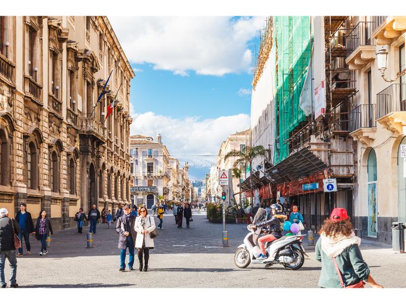 via etnea, catania, szicília